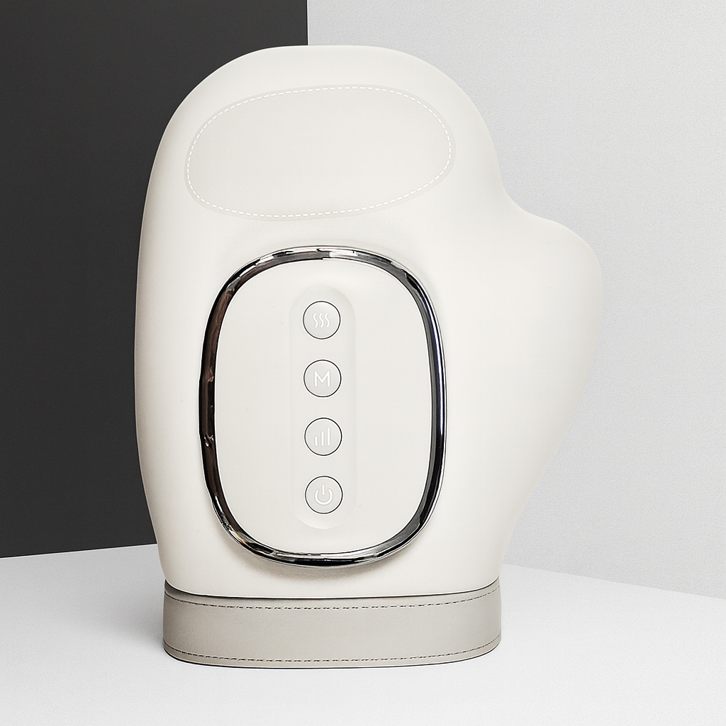 Electric hand massager with constant temperature and hot compress for fingers, hand beauty device with palm pressure imitating manual kneading and hand massager